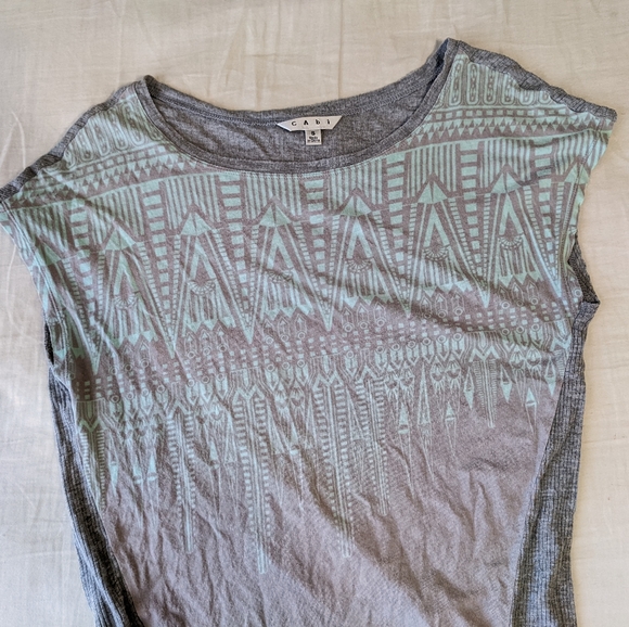 CAbi Sleeveless Printed Top Small - Picture 2 of 6